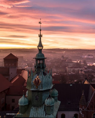 kraków i tatry zdjęcie z drona