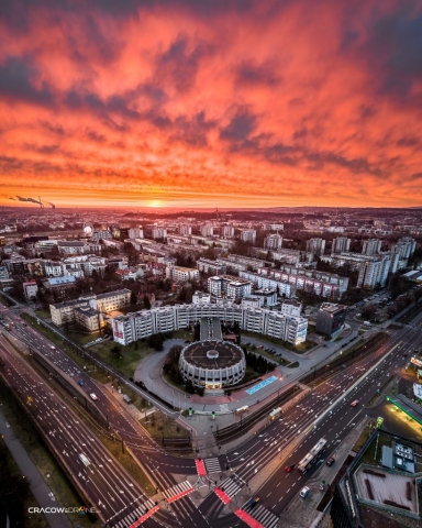 Kraków z lotu ptaka