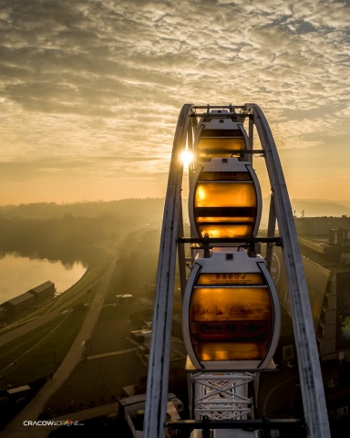 ujęcia z drona Kraków