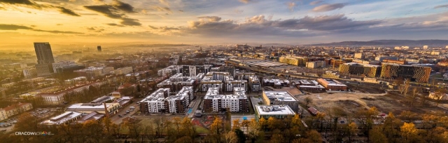 zdjęcia nowego osiedla z drona