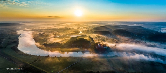zdjęcie z drona tyniec