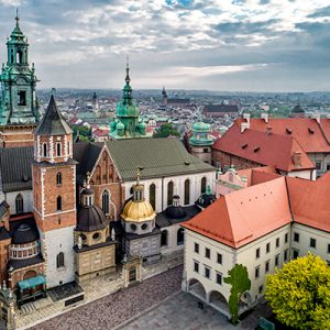 Katedra na Wawelu z drona