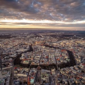 Stare miasto w Krakowie zdjęcie z drona