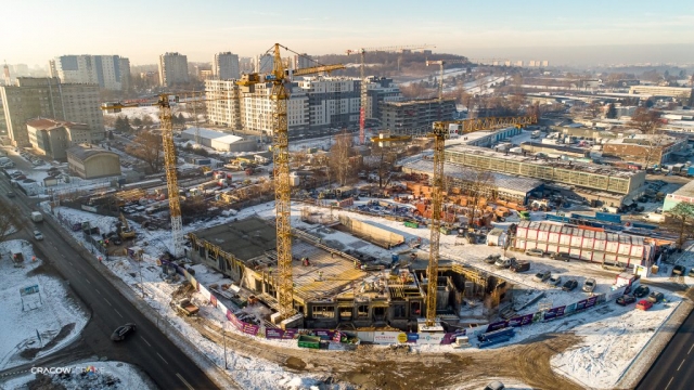 zdjęcia budowy z drona